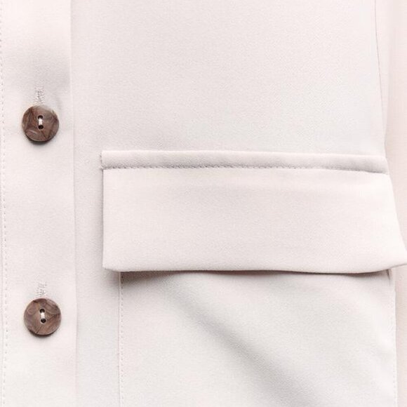 ZARA DRAPED WAIST MIDI DRESS - Picture 5 of 9